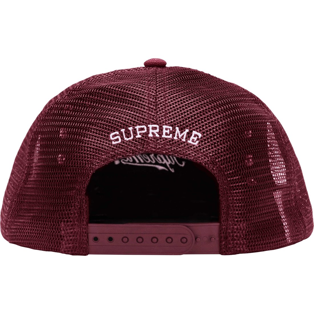 Supreme Supreme b.b. Simon Studded Canvas Mesh Back 5-Panel (FW24) - Burgundy - $88
