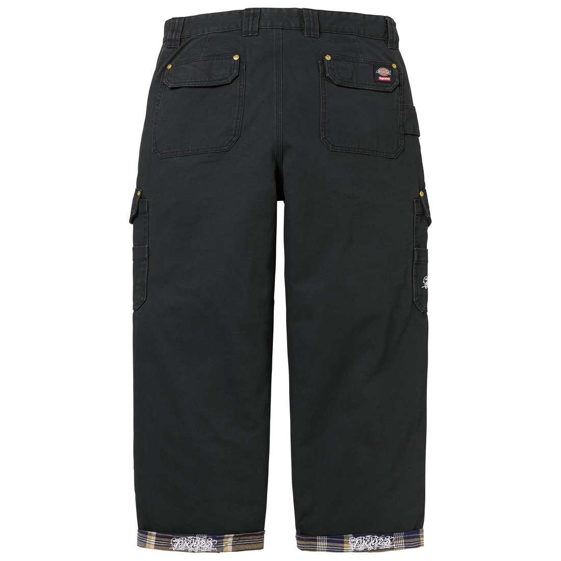 Supreme Supreme Dickies Flannel Lined Cargo Pant (FW24) - Black - $168