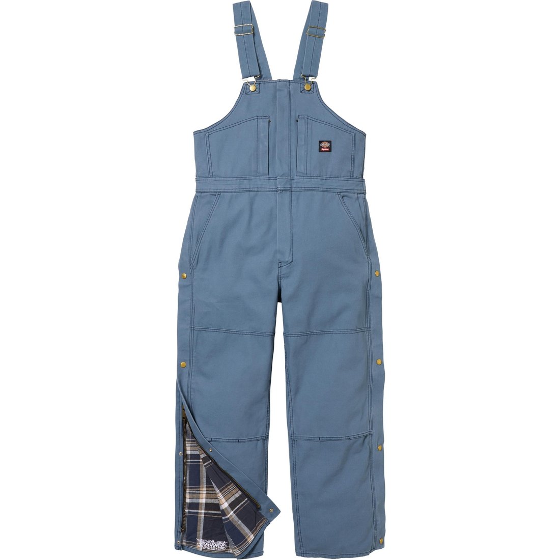 Supreme Supreme Dickies Flannel Lined Overall (FW24) - Light Blue - $198