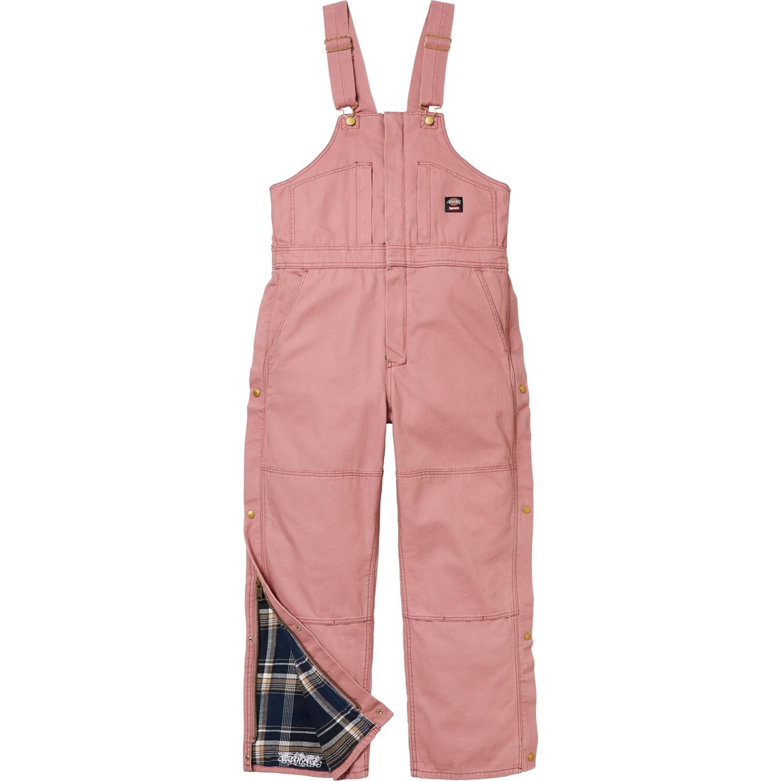 Supreme Supreme Dickies Flannel Lined Overall (FW24) - Pink - $198