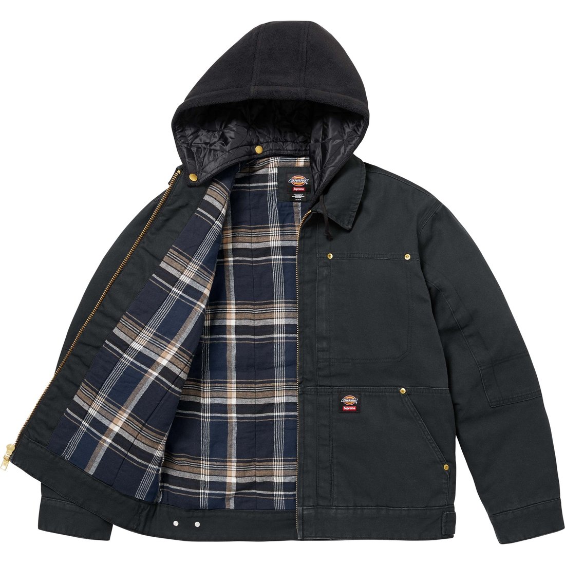 Supreme Supreme Dickies Hooded Work Jacket (FW24) - Black - $198