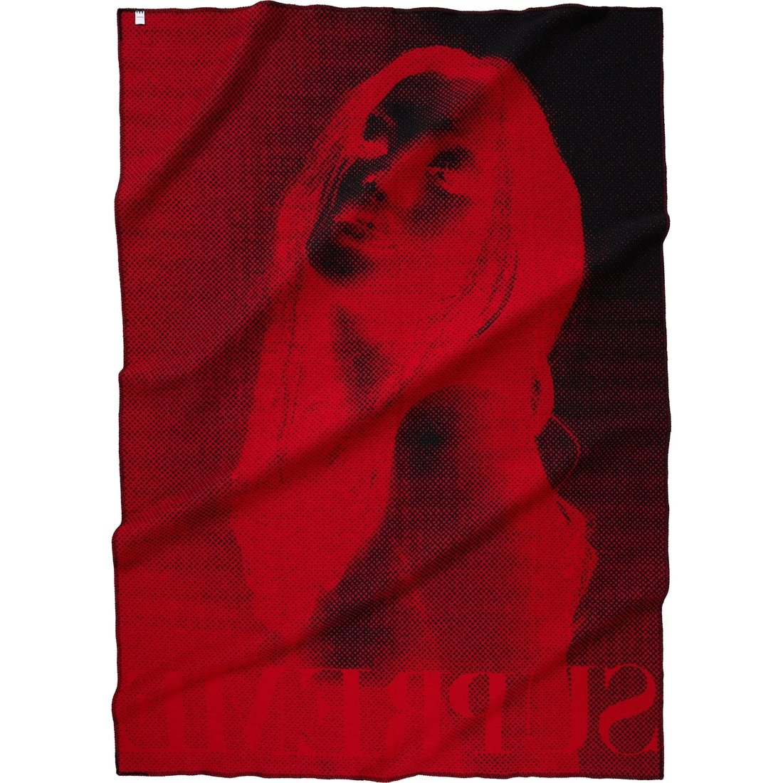 Supreme Supreme Faribault Woolen Mill Kate Moss Throw Blanket (FW24) - Red - $398