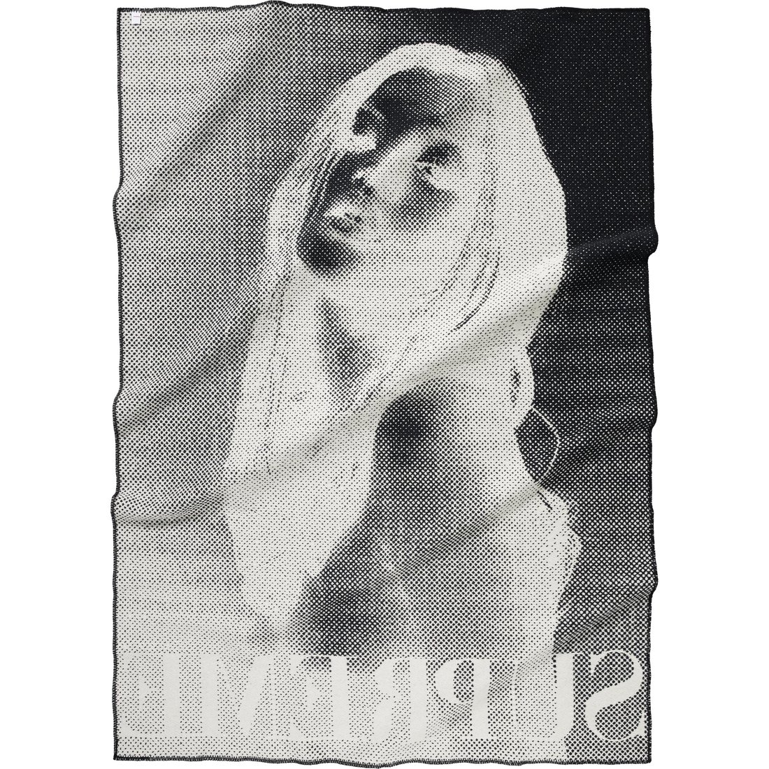 Supreme Supreme Faribault Woolen Mill Kate Moss Throw Blanket (FW24) - White - $398