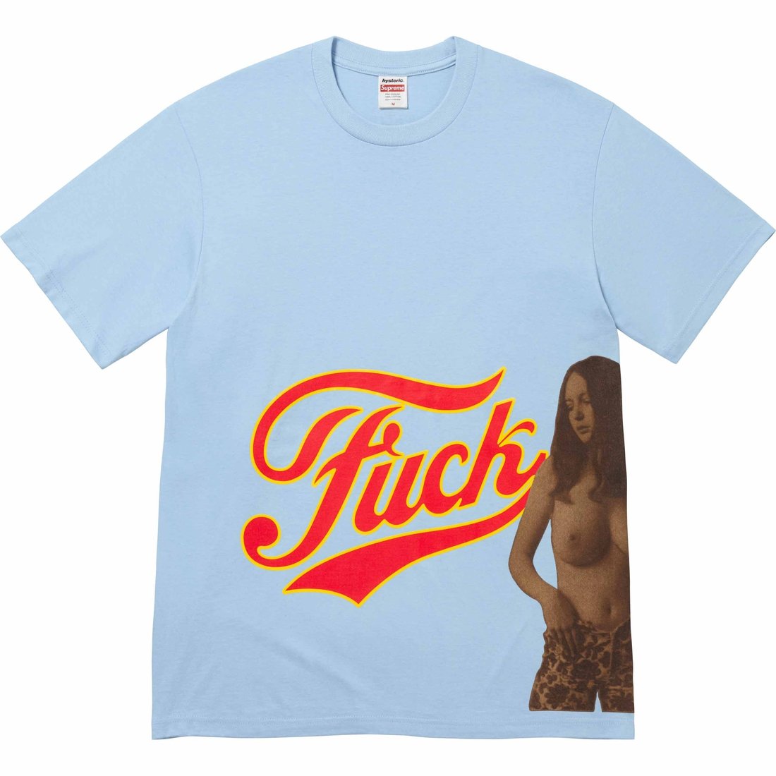 Supreme Supreme HYSTERIC GLAMOUR Fuck Tee (FW24) - Powder Blue - $54