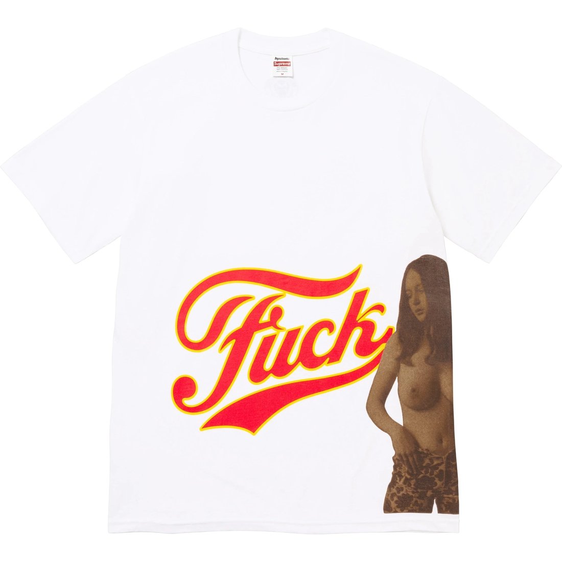 Supreme Supreme HYSTERIC GLAMOUR Fuck Tee (FW24) - White - $54