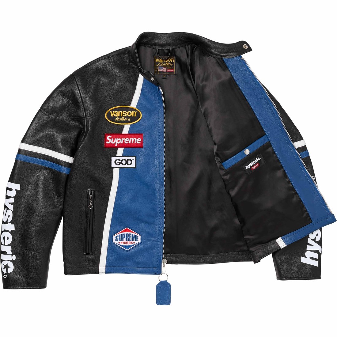 Supreme Supreme HYSTERIC GLAMOUR Vanson Leathers Jacket (FW24) - Black - $1098