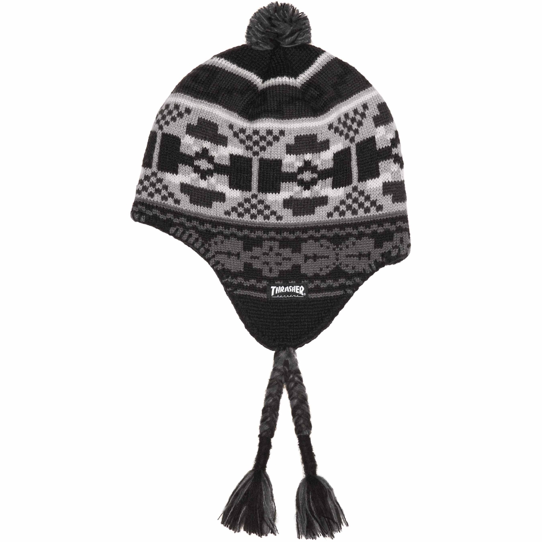 Supreme Supreme Thrasher Earflap Beanie (FW24) - Black - $44
