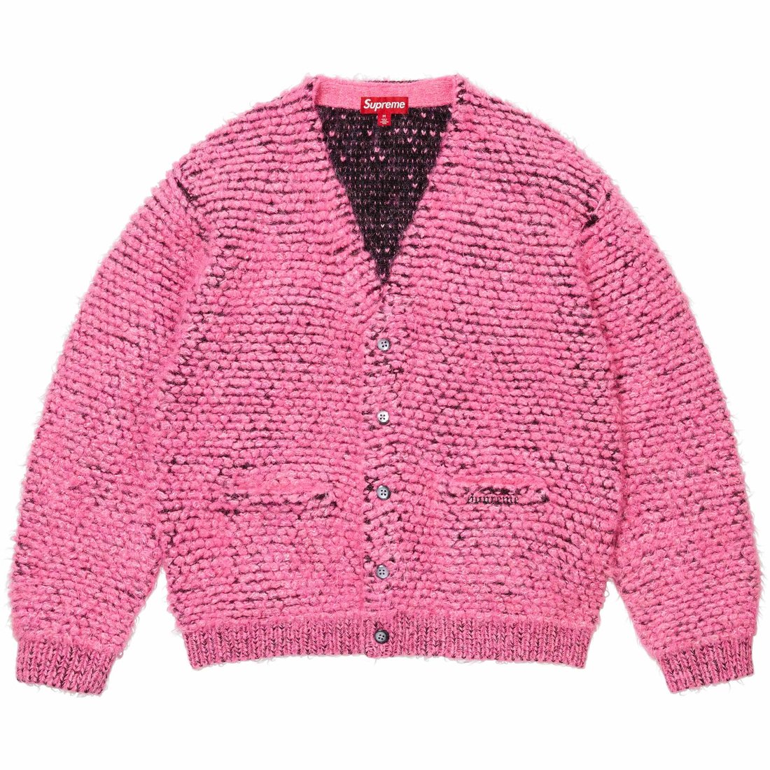 Supreme Textured Knotted Cardigan (FW24) - Pink - $178