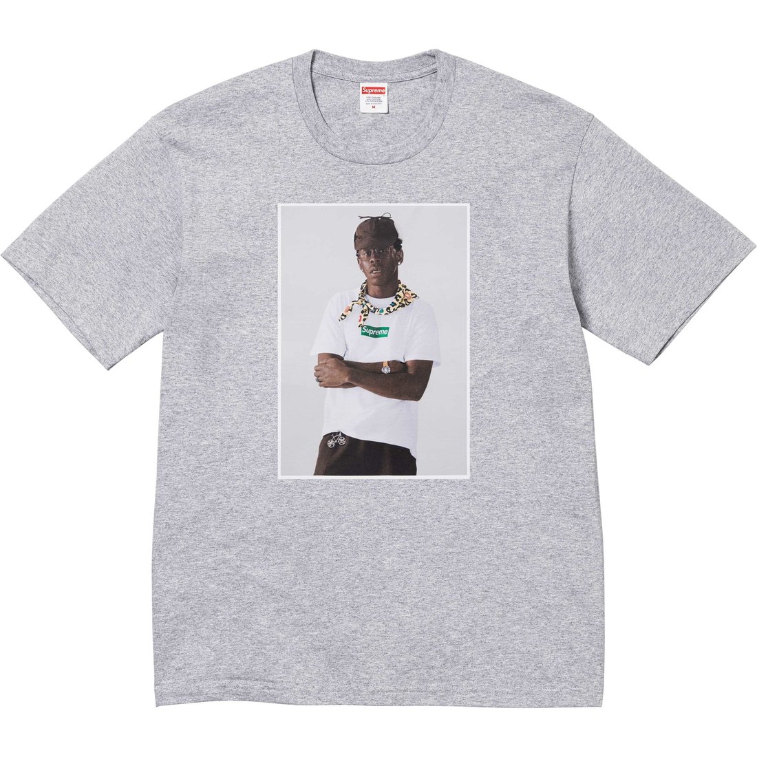 Supreme Tyler, The Creator Tee (FW24) - Heather Grey - $54