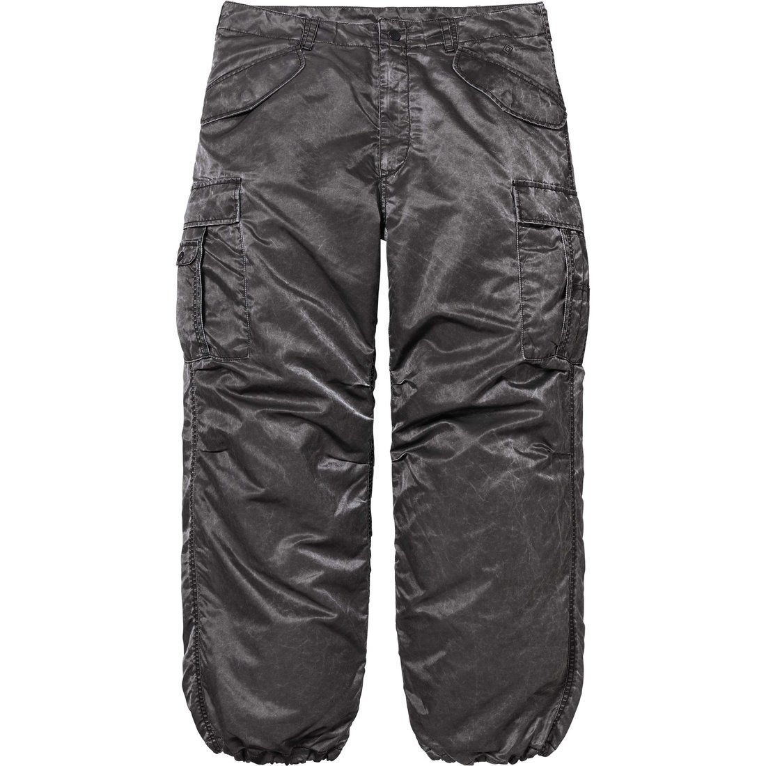 Supreme Washed Flight Satin Cargo Pant (FW24) - Black - $298