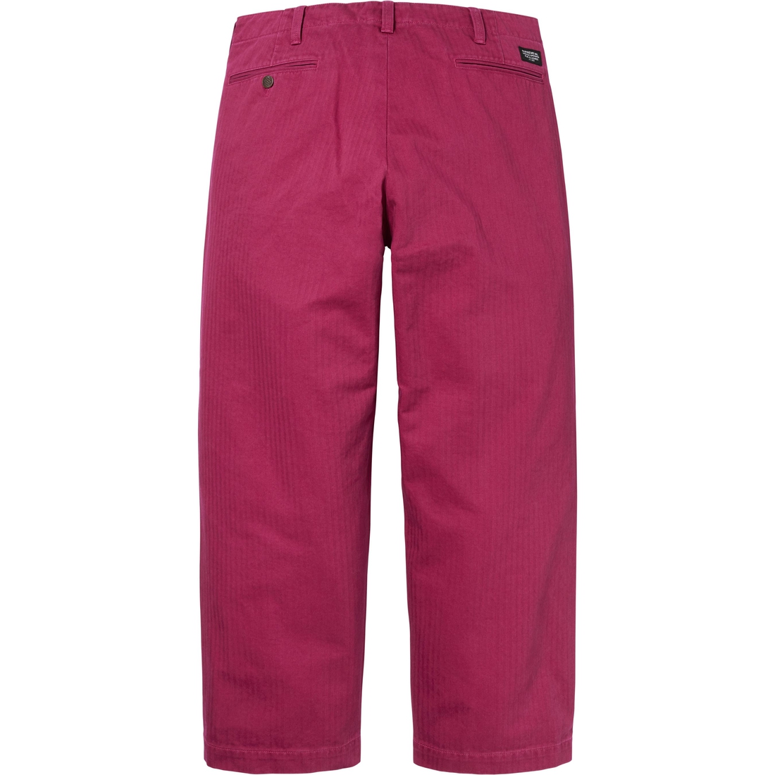Supreme Washed Herringbone Chino Pant (FW24) - Plum - $158