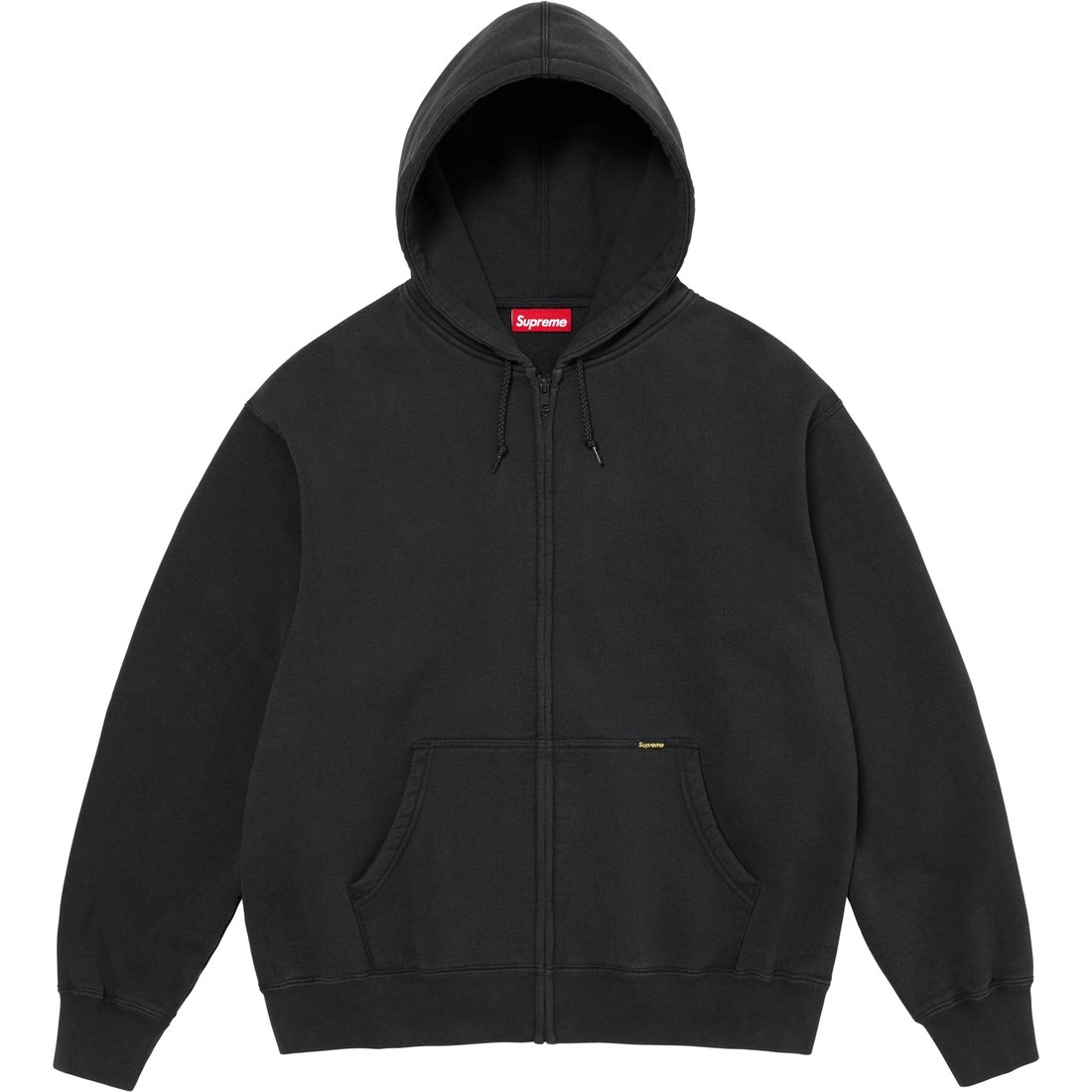Supreme Work Zip Up Hooded Sweatshirt (FW24) - Black - $138
