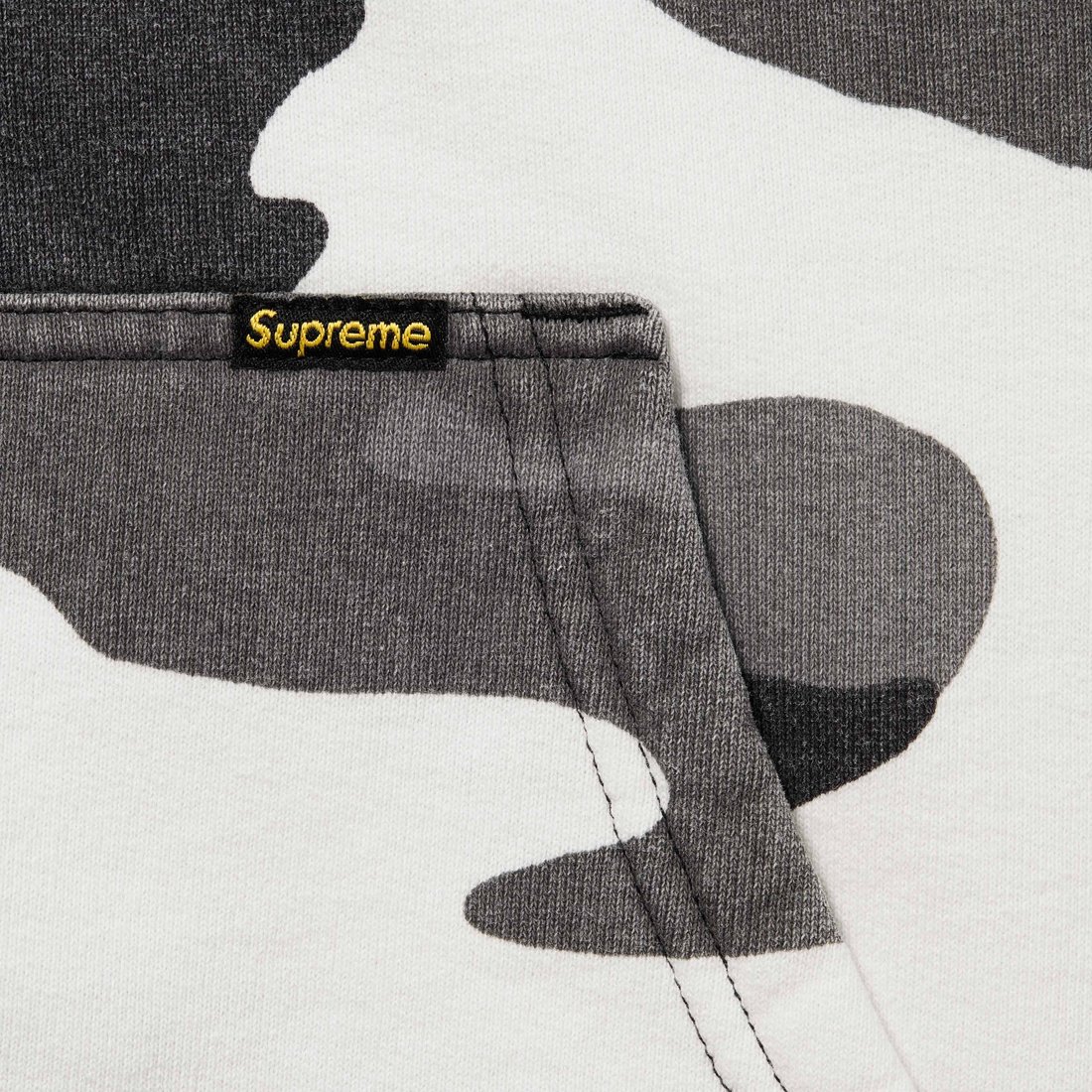 Supreme Work Zip Up Hooded Sweatshirt (FW24) - Snow Camo - $138
