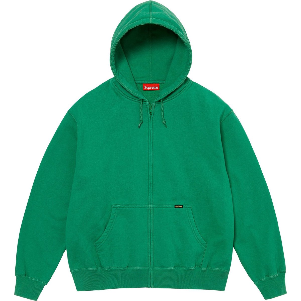 Supreme Work Zip Up Hooded Sweatshirt (FW24) - Green - $138