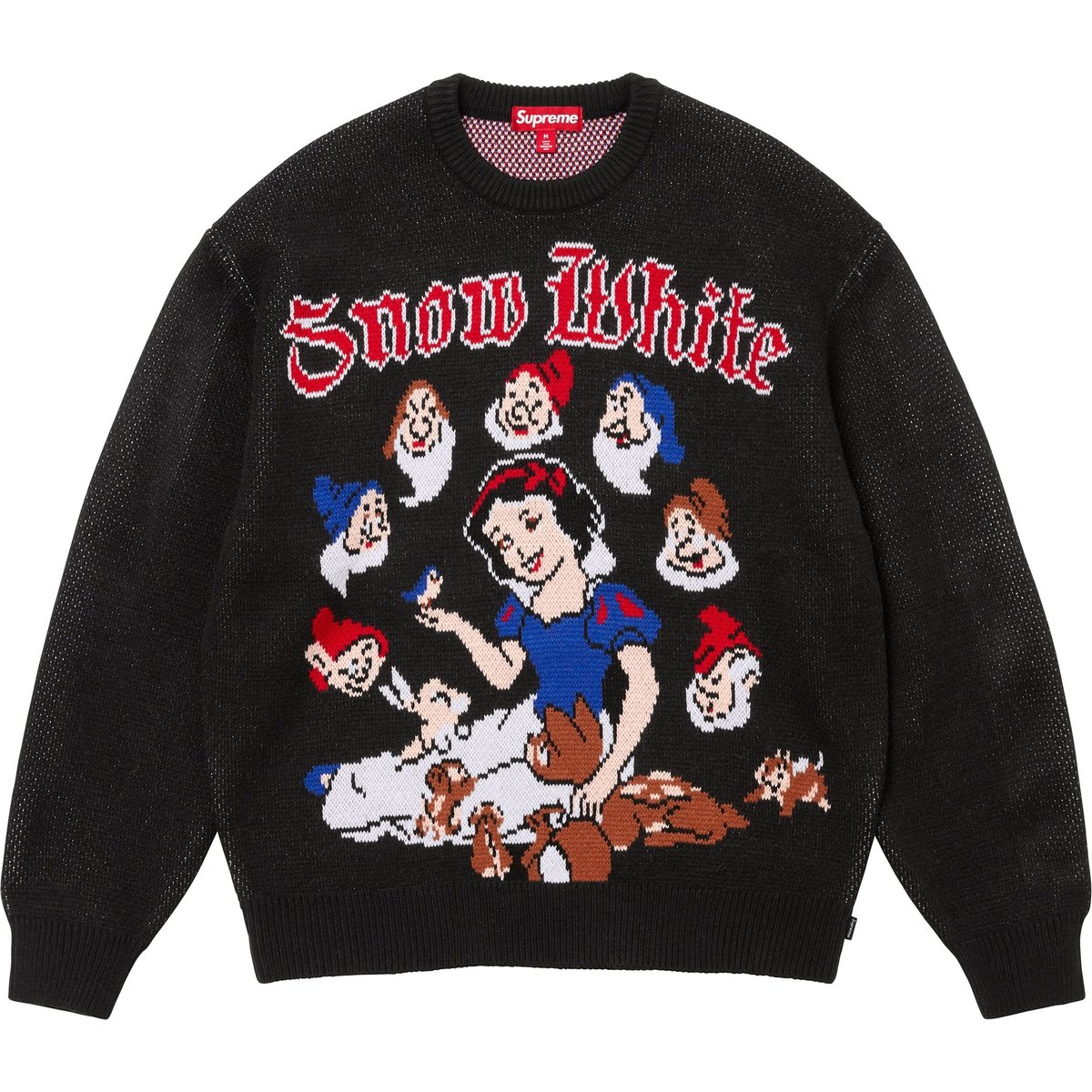 Supreme Snow White Sweater (FW24) - Black - $188