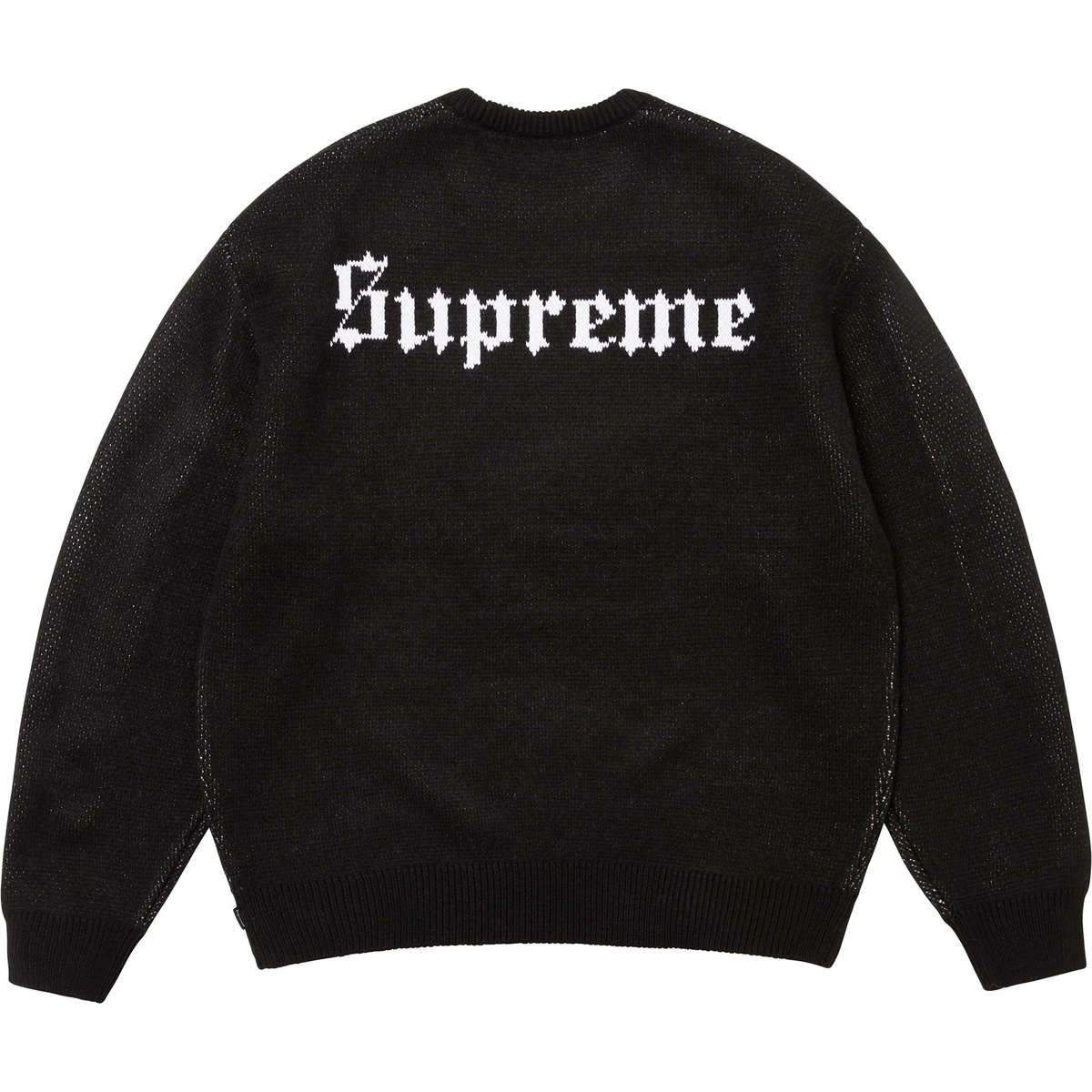 Supreme Snow White Sweater (FW24) - Black - $188