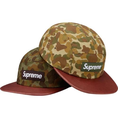 Supreme Camo Leather Camp Cap for spring summer 12 season