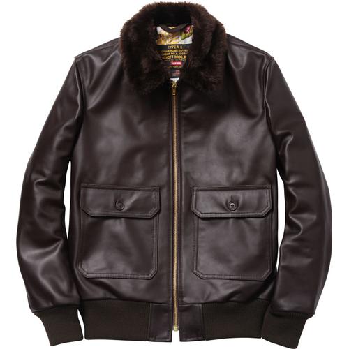 Details on Schott Leather Flight Jacket 3 from spring summer 2012