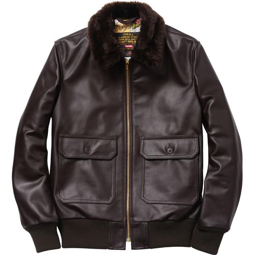 Supreme Schott Leather Flight Jacket 3 for spring summer 12 season