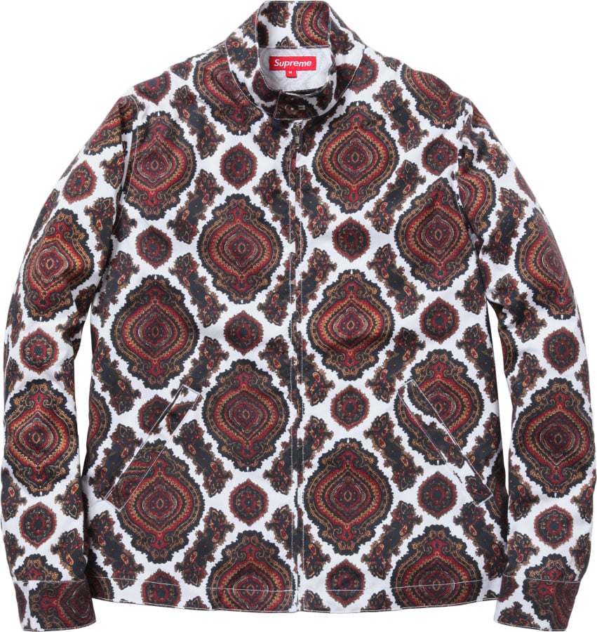 限定販売】 supreme 12ss Paisley Harrington Jacket ブルゾン ...