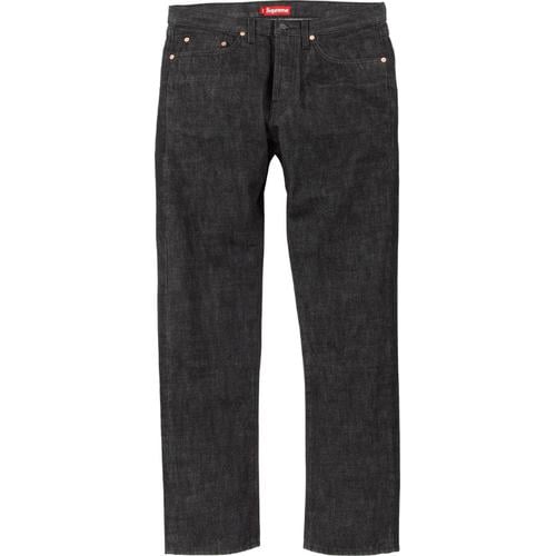 Supreme Black Rinse Washed Slim Jean for spring summer 12 season