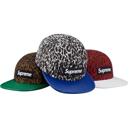 Supreme Leopard W  Leather Visor Camp Cap for spring summer 13 season