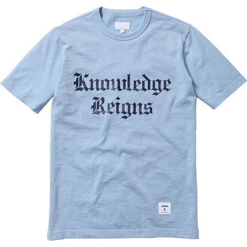 Details on Knowledge Reigns Tee None from spring summer 2013