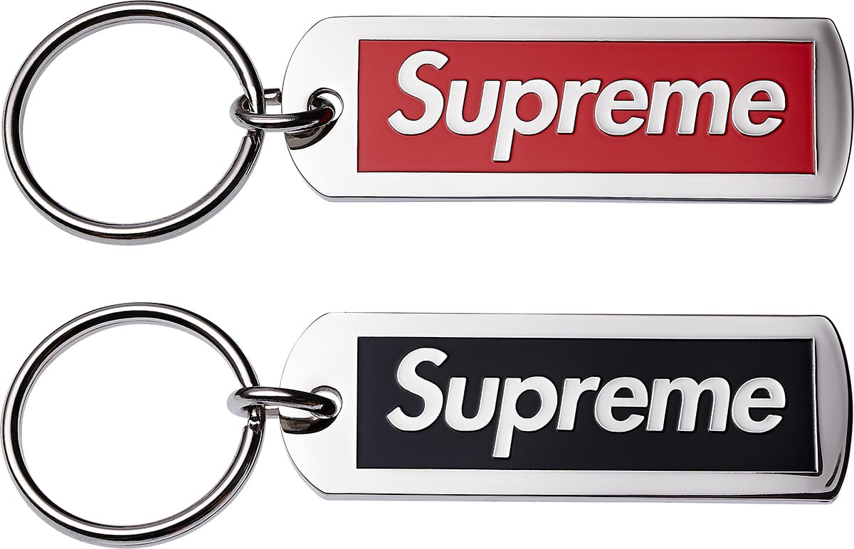 Supreme Metal Tag Keychain (Rare item)