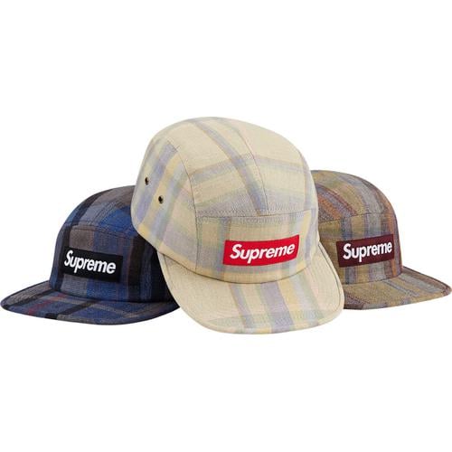 Supreme Plaid Linen Camp Cap for spring summer 14 season