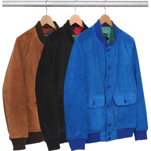 Supreme Supreme Schott Suede Bomber Jacket for spring summer 14 season