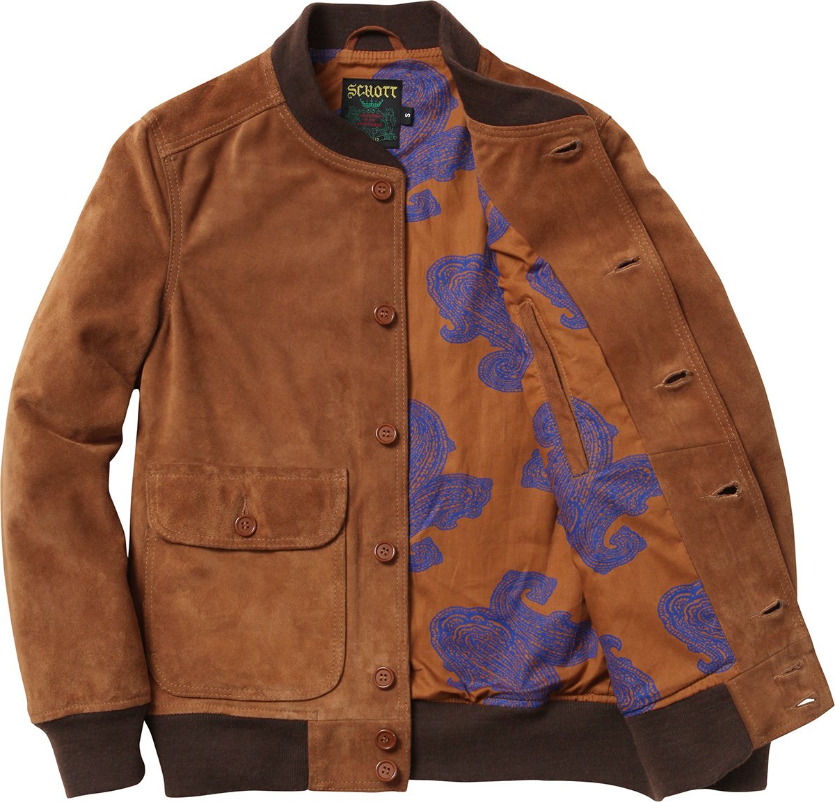 Details Supreme Supreme/Schott® Suede Bomber Jacket - Supreme Community