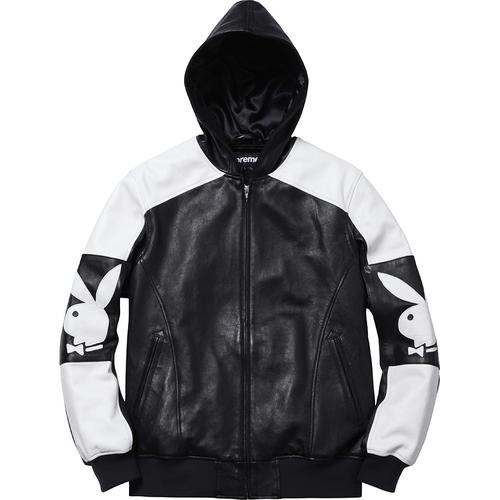 Supreme Supreme Playboy Hooded Leather Jacket (SS14)