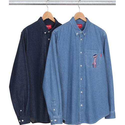 Details on Supreme Pink Panther Denim Shirt from spring summer
                                            2014