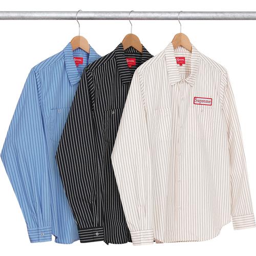 Supreme Striped Work Shirt for spring summer 14 season