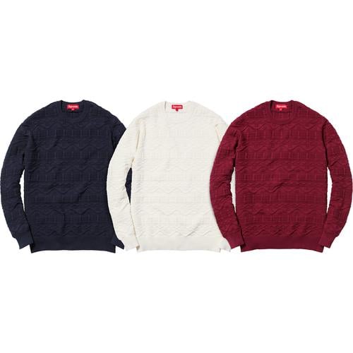 Supreme Cotton Jacquard Sweater for spring summer 14 season