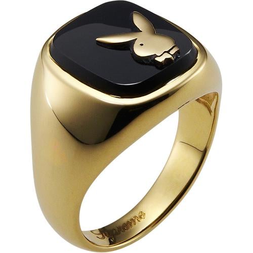 Details on Supreme Playboy Gold Ring from spring summer
                                            2015