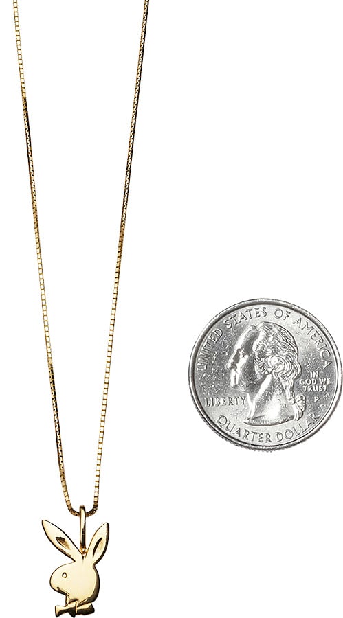 Upside down bunny pendant necklace chain as seen on Playboi Carti –  Bijouterie Gonin