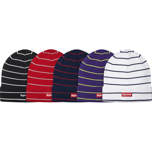 Supreme Striped Beanie for spring summer 15 season