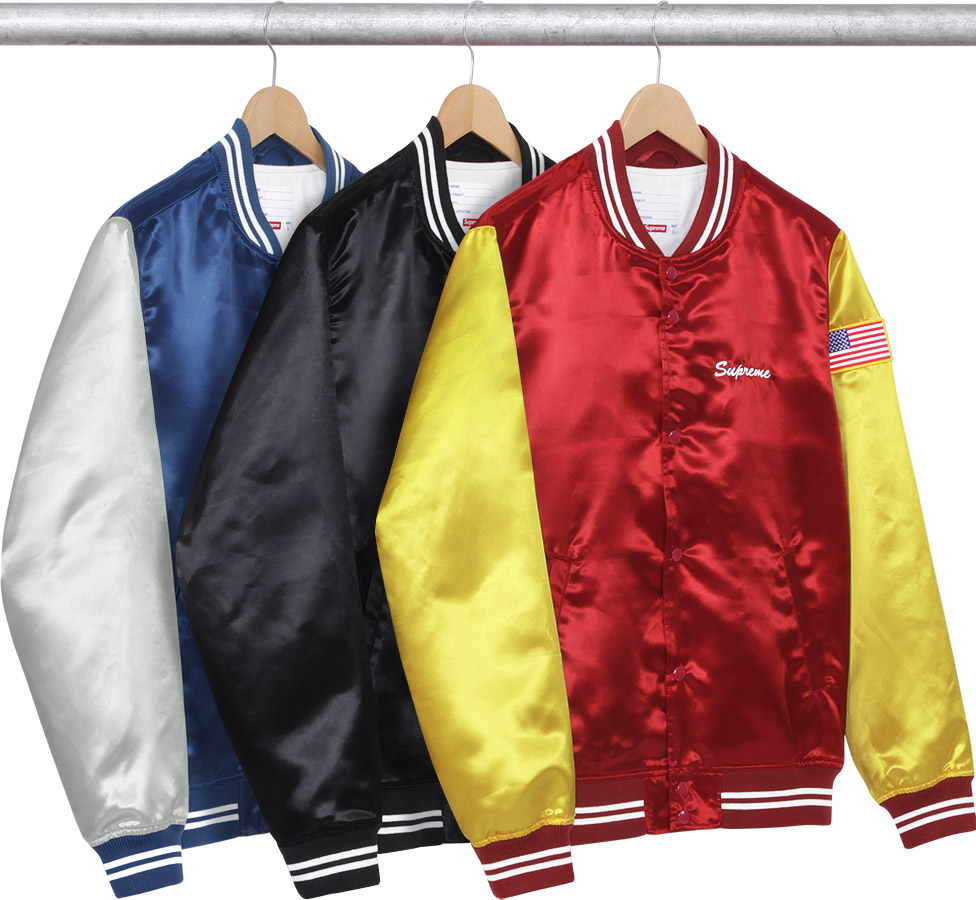 supreme satin jacket