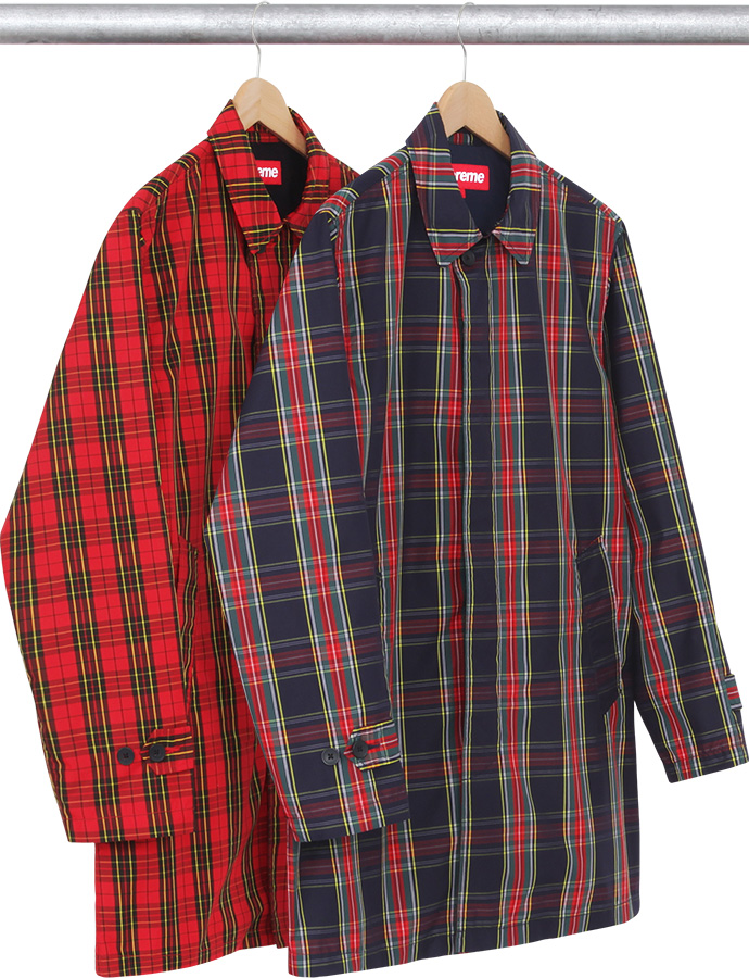 Plaid Trench Coat - spring summer 2015 - Supreme Plaid Trench Coat - spring summer 2015 - Supreme