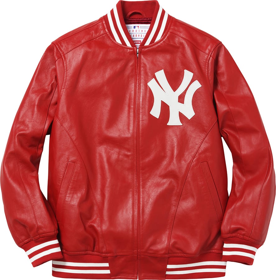 New York Yankees™ '47 Brand Leather Varsity Jacket - spring summer 2015 -  Supreme