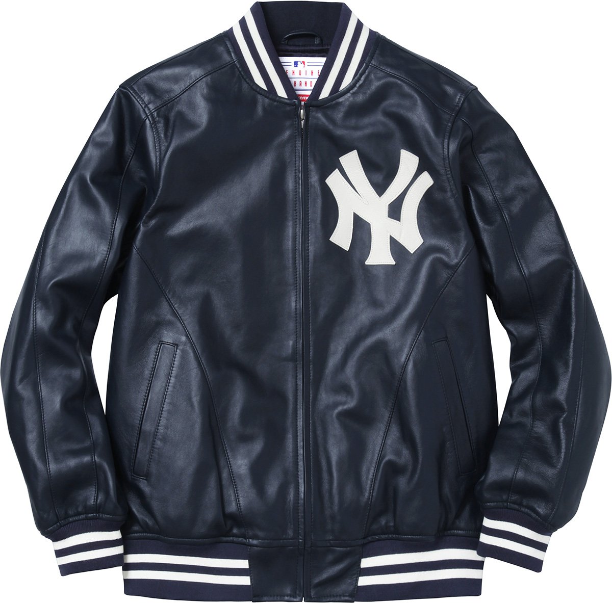 New York Yankees™ '47 Brand Leather Varsity Jacket - spring summer 2015