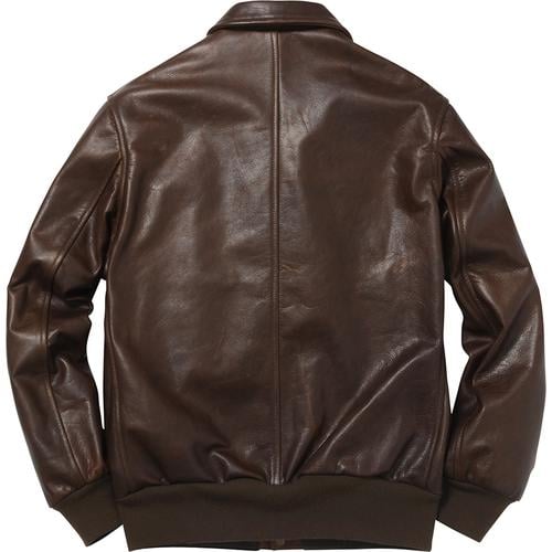 Details on Supreme Schott Leather A-2 Jacket None from spring summer
                                                    2015