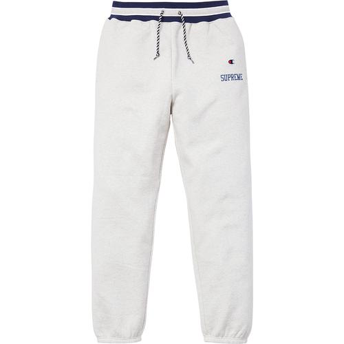 Details on Supreme Champion Sweatpant from spring summer
                                            2015