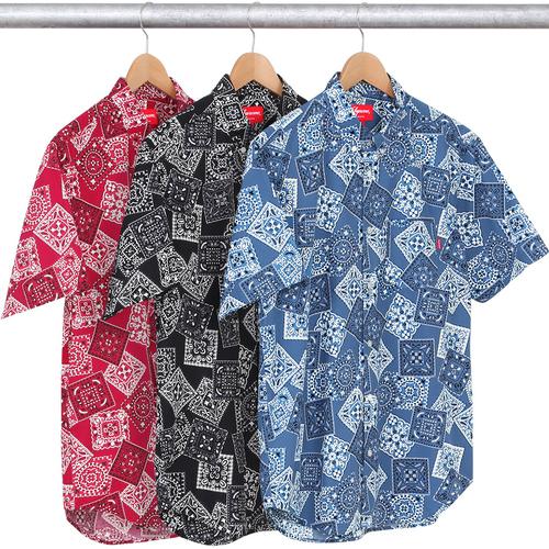 Supreme Bandana Shirt for spring summer 15 season