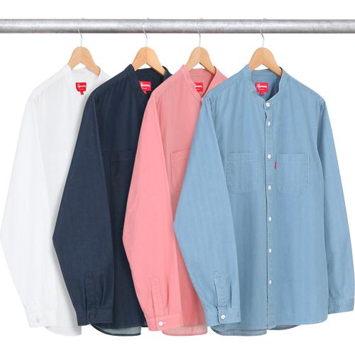 Supreme Denim Band Collar Shirt for spring summer 15 season