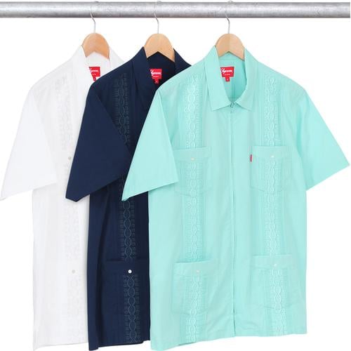 Supreme Zip Front Guayabera Shirt for spring summer 15 season