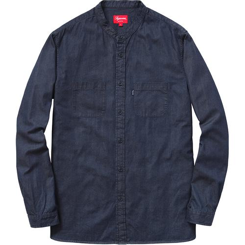Details on Denim Band Collar Shirt None from spring summer 2015