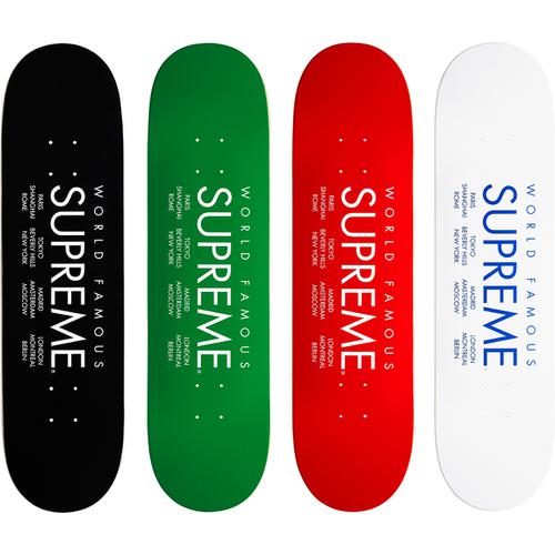 Supreme International Skateboard for spring summer 15 season