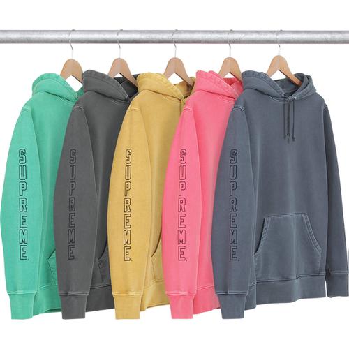 Supreme Over Dyed Hooded Sweatshirt for spring summer 15 season